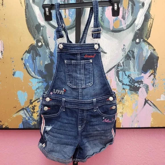 Jordache Red White and Blue Overalls - Picture 1 of 8